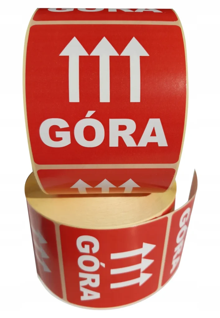 GÓRA paczki palety etykiety naklejki kurier x1000