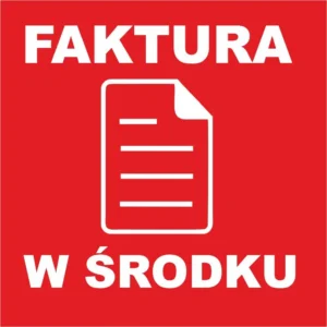 FAKTURA W ŚRODKU etykieta naklejka na paczkę paletę kurier DUŻA logisx1000