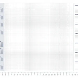 Biuwar Planer kalendarz 2026/2027 kratka A3 podkład biurko notes notatki K