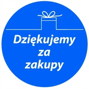 DZIĘKUJEMY ZA ZAKUPY naklejka etykieta OKRĄGŁA na paczki palety x 1000szt