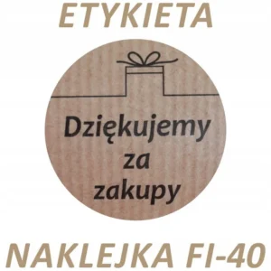 DZIĘKUJEMY ZA ZAKUPY naklejka etykieta EKO KRAFTv2