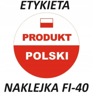 PRODUKT POLSKI etykieta naklejka OKRĄGŁA 1000 szt